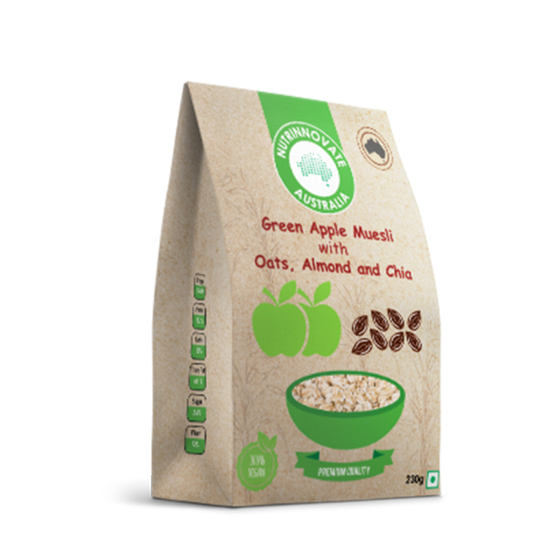 Nutrinnovate Green Apple Muesli 230G - NUTRINNOVATE - Cereals - in Sri Lanka