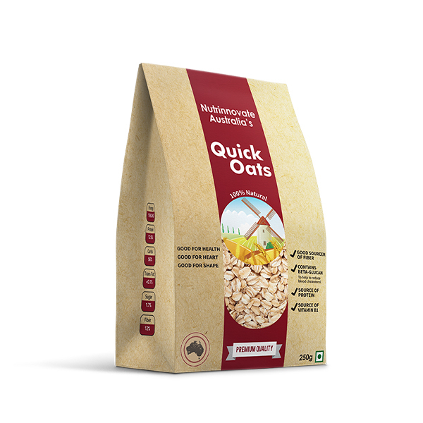 Nutrinnovate Quick Oats 250G - NUTRINNOVATE - Cereals - in Sri Lanka