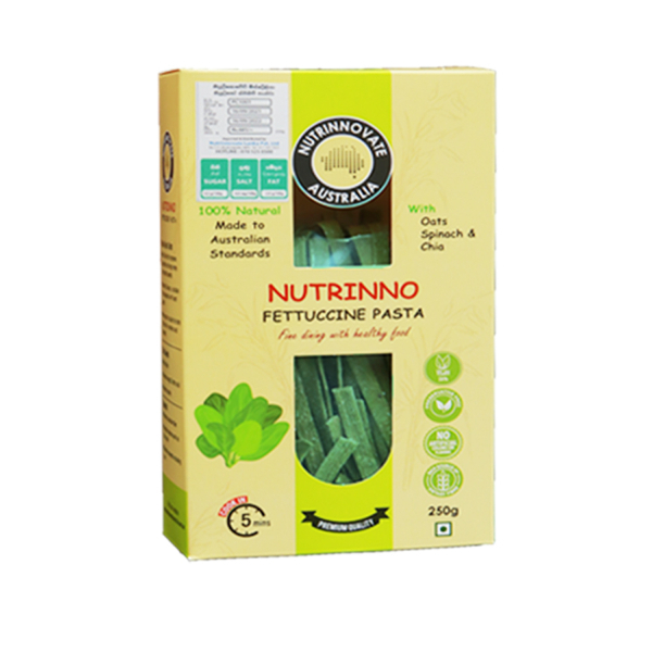 Nutrinno Fetucinne Spinach Pasta 250G - NUTRINNOVATE - Pasta - in Sri Lanka