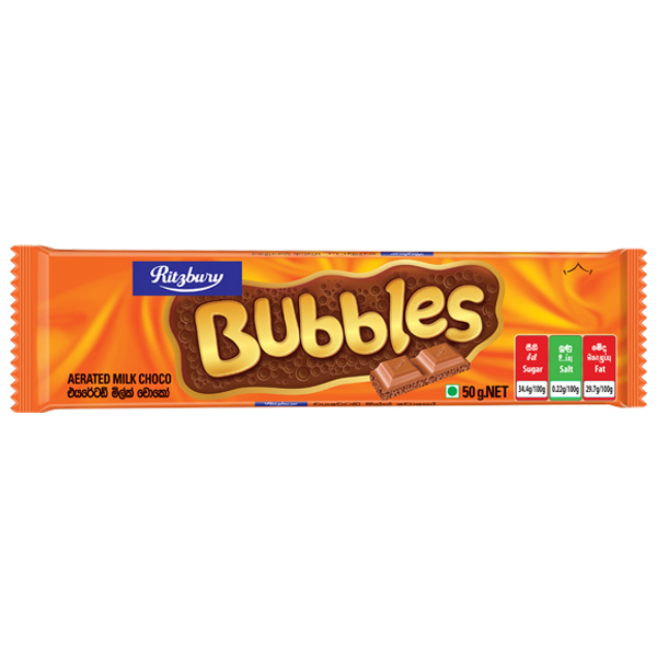 Ritzbury Bubbles 50G - RITZBURY - Confectionary - in Sri Lanka