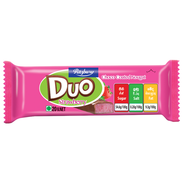 Ritzbury Duo Strawberry 20G - RITZBURY - Confectionary - in Sri Lanka