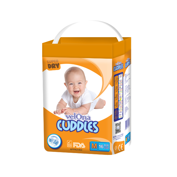 Velona Cuddles Classic Diaper 16 Pcs Medium - VELONA CUDDLES - Baby Need - in Sri Lanka