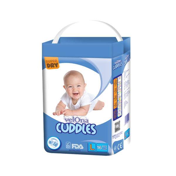 Velona Cuddles Classic Diaper 16 Pcs Large - VELONA CUDDLES - Baby Need - in Sri Lanka