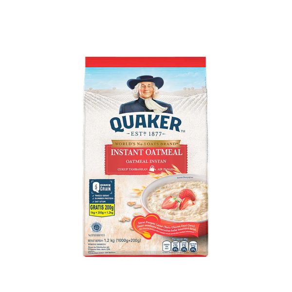 Quaker Instant Oat Meal 1.2Kg | Glomark.lk