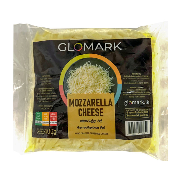 Glomark Shredded Mozerella 400G - GLOMARK - FROZEN CHEESE - in Sri Lanka