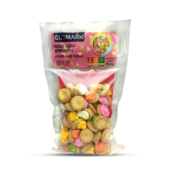 Glomark Iced Gem Biscuit 100G - GLOMARK - Biscuits - in Sri Lanka