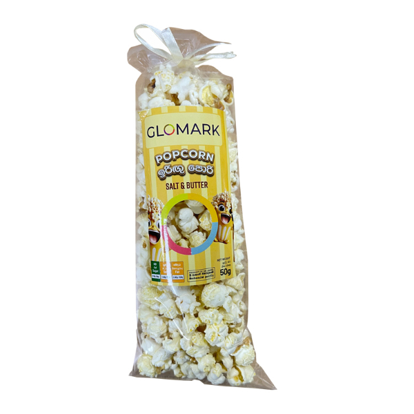 Glomark Butter And Salt Pop Corn 50G  - GLOMARK - Snacks - in Sri Lanka