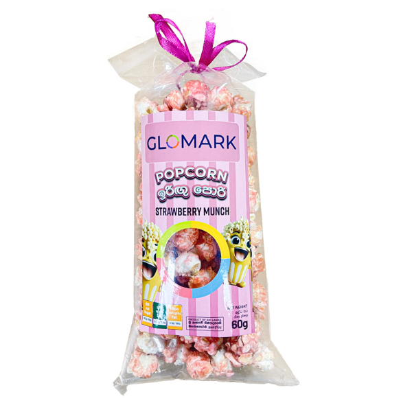 Glomark Strawberry Pop Corn 60G  - GLOMARK - Snacks - in Sri Lanka