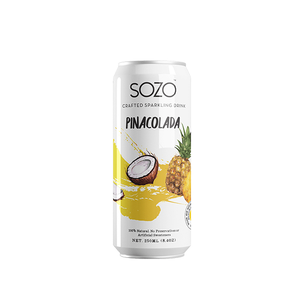 Sozo Pinacolada Soda Can 250Ml - SOZO - Rtd Single Consumption - in Sri Lanka
