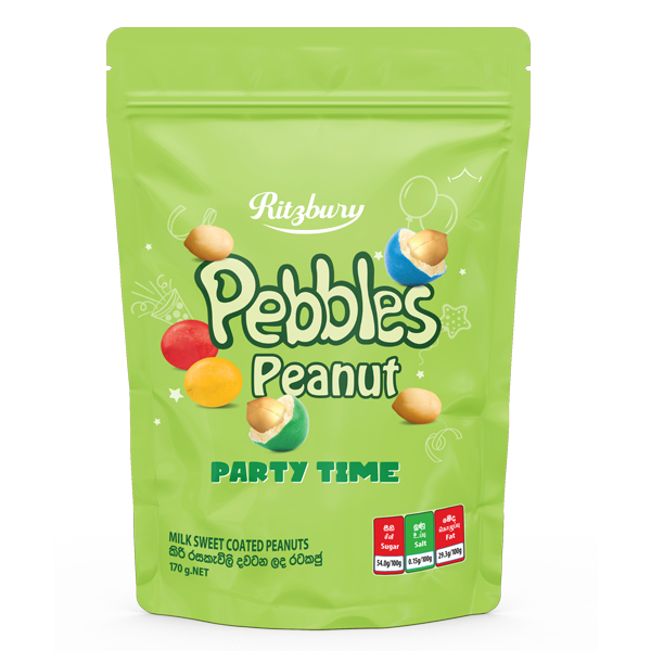 Ritzbury Pebbles Peanut Party Time 170G - RITZBURY - Confectionary - in Sri Lanka