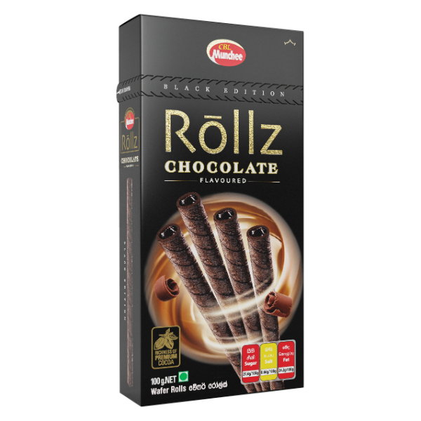 Munchee Rollz Chocolate 100G - MUNCHEE - Biscuits - in Sri Lanka