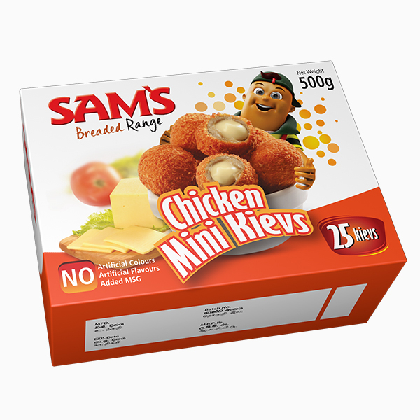Sams Chicken Mini Kievs 500G - SAM'S - Frozen Rtc Snacks - in Sri Lanka