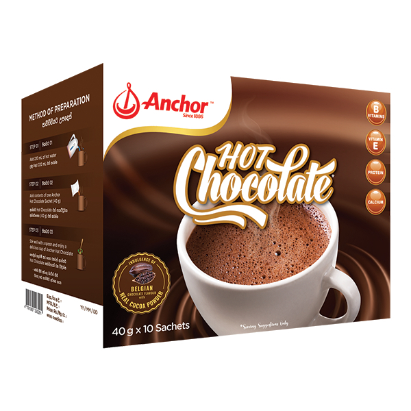 Anchpr Hot Chocolate Perforated 40G*10 - ANCHOR - Chocolate & Malt Drinks - in Sri Lanka