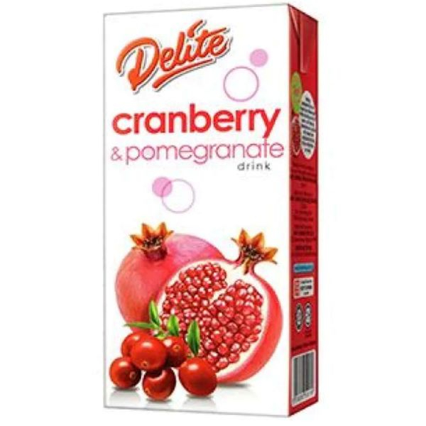 Delite Less Sugar Cranberry & Pomegranate Drink 1L - DELITE - Juices - in Sri Lanka