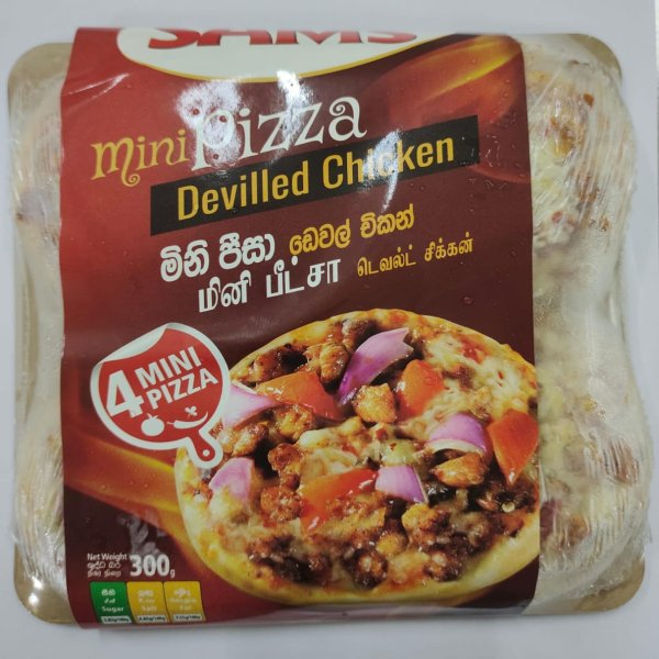 Sams Devilled Chicken Mini Pizza 300G - SAM'S - Frozen Rtc Snacks - in Sri Lanka