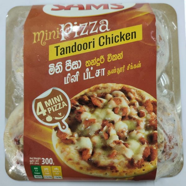 Sams Thandoori Chicken Mini Pizza 300G - SAM'S - Frozen Rtc Snacks - in Sri Lanka