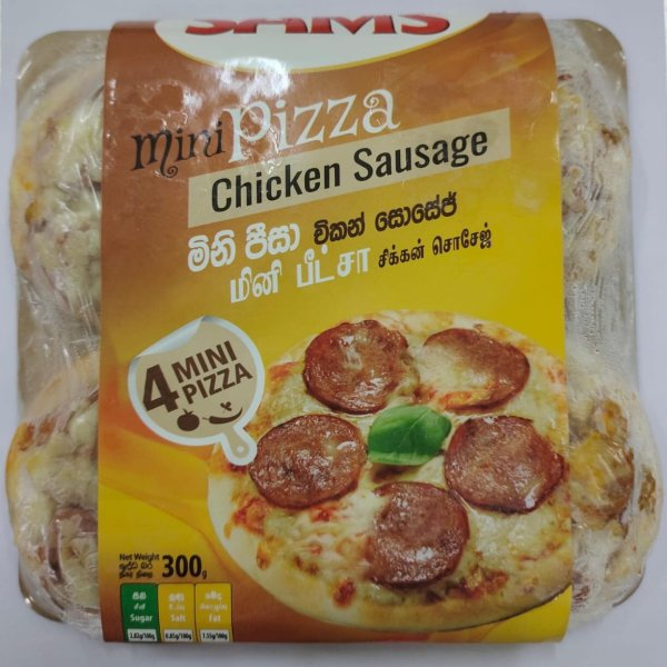 Sams Chicken Sausage Mini Pizza 300G - SAM'S - Frozen Rtc Snacks - in Sri Lanka