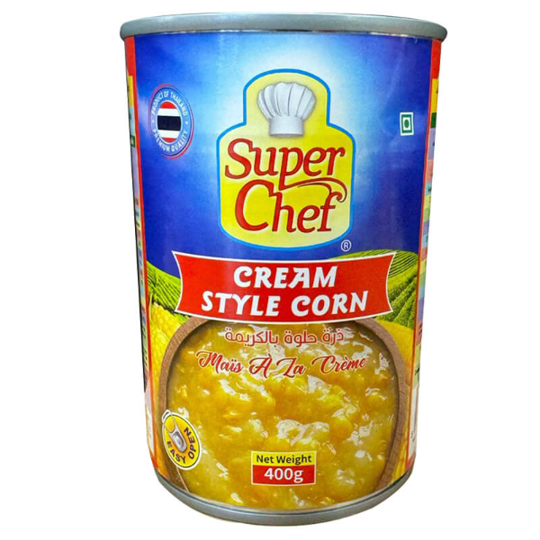 Super Chef Cream Style Corn 400G - SUPER CHEF - Processed/ Preserved Vegetables - in Sri Lanka