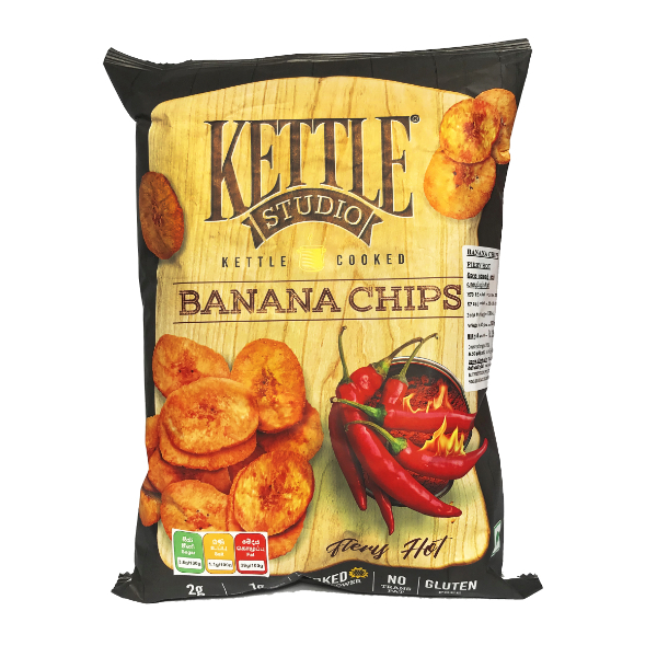 Kettle Studo Banana Chips Fiery Hot 150G - KEETLE STUDIO - Snacks - in Sri Lanka