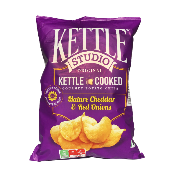 Kettle Studio Mature Chedda & Red Onion P/Chips 125G - KEETLE STUDIO - Snacks - in Sri Lanka