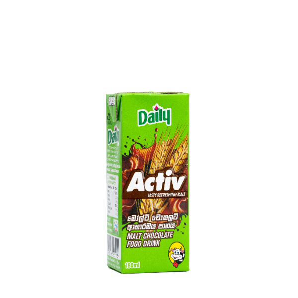 Daily Activ Malt Chocolate Food Drink 180Ml - DAILY - Rtd Single Consumption - in Sri Lanka