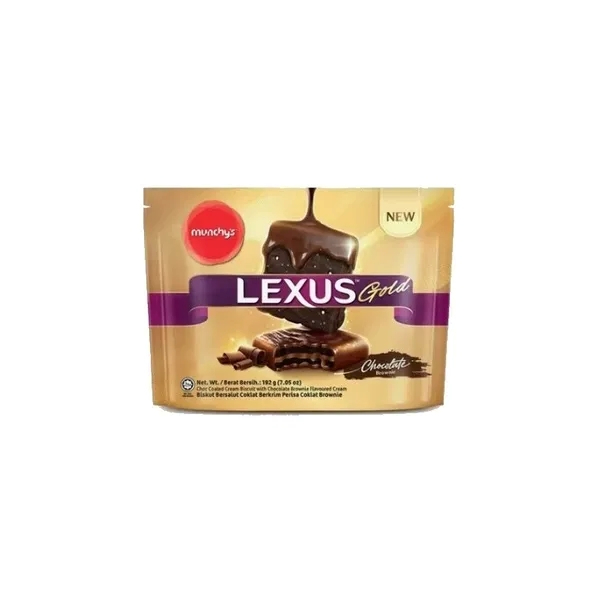 Munchy'S Lexus Gold Chcolate Brownie Cream 192G - MUNCHY'S - Biscuits - in Sri Lanka