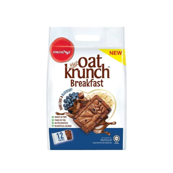 Munchy'S Oat Krunch Breakfast Dark Choc & Blueberry 384G - MUNCHY'S - Biscuits - in Sri Lanka