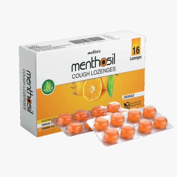 Menthosil Caugh Lozenges Orenge 24'S - MENTHOSIL - Special Health - in Sri Lanka