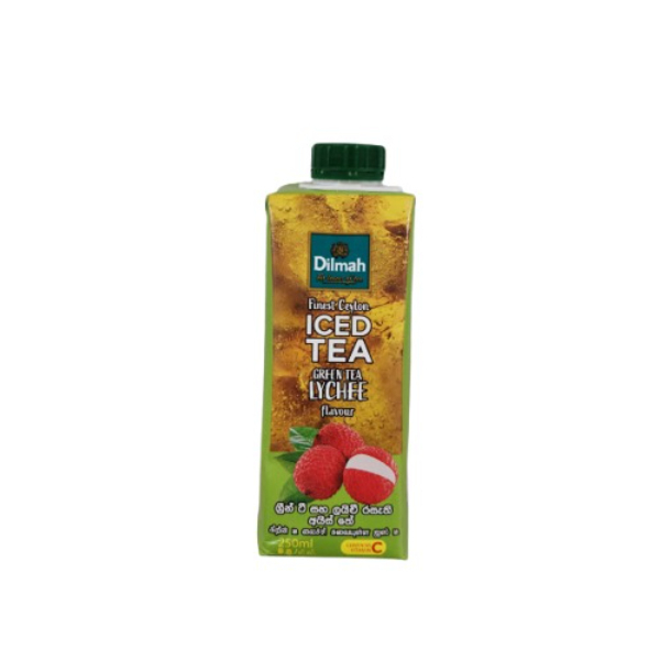 DILMAH ICED TEA GREEN TEA LYCHEE FLAVOUR 250ML - DILMAH - Rtd Single Consumption - in Sri Lanka