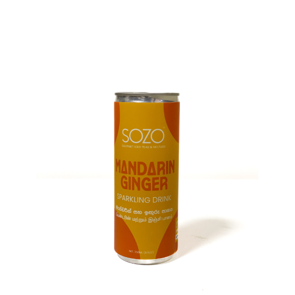 SOZO MANDARIN & GINGER SODA 250ML CAN - SOZO - Rtd Single Consumption - in Sri Lanka