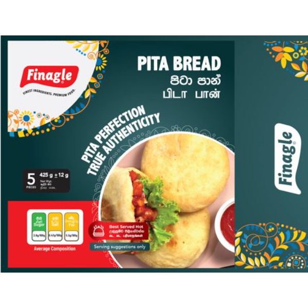 Finagle Pita Bread 5 Pcs 425G - FINAGLE - Frozen Rtc Snacks - in Sri Lanka