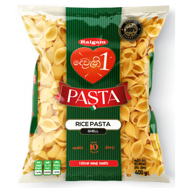 Raigam Deveni 1 White Rice Pasta Shell 400G - RAIGAM - Pasta - in Sri Lanka