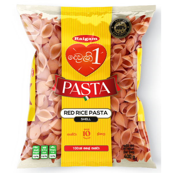 Raigam Deveni 1 Red Rice Pasta Shell 400G - RAIGAM - Pasta - in Sri Lanka