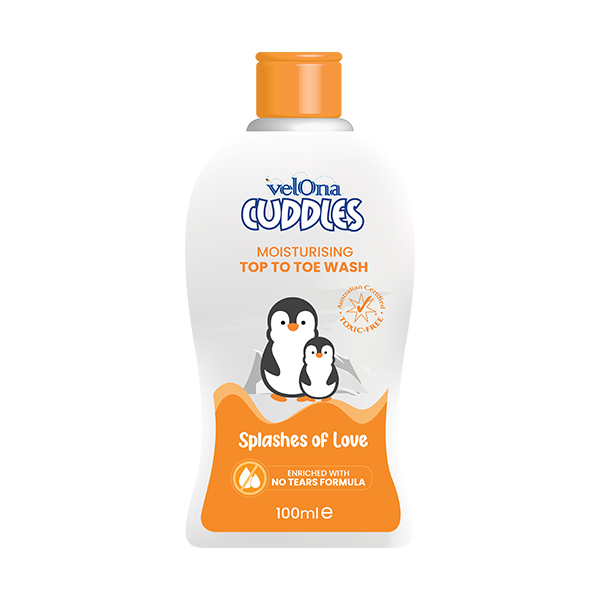 Velona Cuddles Moisturising Top To Toe Wash Splashes Of Love 100Ml - VELONA CUDDLES - Baby Need - in Sri Lanka