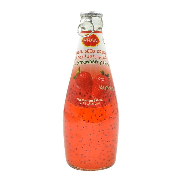 Pran Basil Seed Strawberry Drink 290Ml - PRAN - Rtd Single Consumption - in Sri Lanka