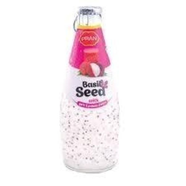 Pran Basil Seed Lychee Drink 290Ml - PRAN - Rtd Single Consumption - in Sri Lanka