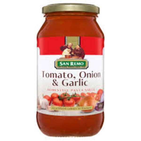 San Remo Tomato, Onion & Garlic Pasta Sauce 500G - SAN REMO - Pasta - in Sri Lanka