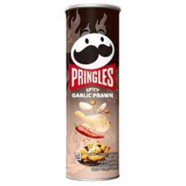 Pringles Spicy Garlic Prawn 102G - PRINGLES - Snacks - in Sri Lanka