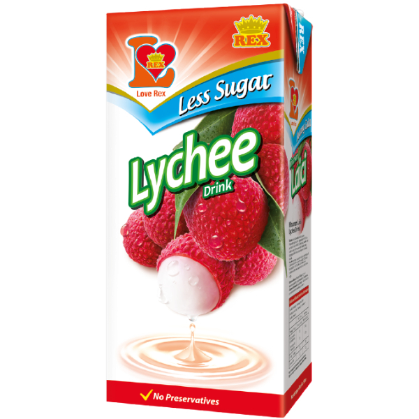 Rex Less Sugar Lychee Drink 1L - REX - Juices - in Sri Lanka