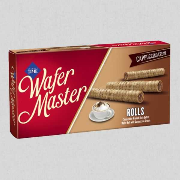 Time Wafer Master Cappucino Cream Rolls 65G - time - Biscuits - in Sri Lanka