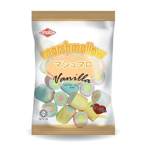 Cv Mallow Vanilla Marshmellow 100G - CV MALLOW - Confectionary - in Sri Lanka