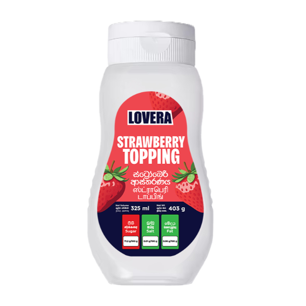 Lovera Strawberry Topping 325G - LOVERA - Dessert & Baking - in Sri Lanka