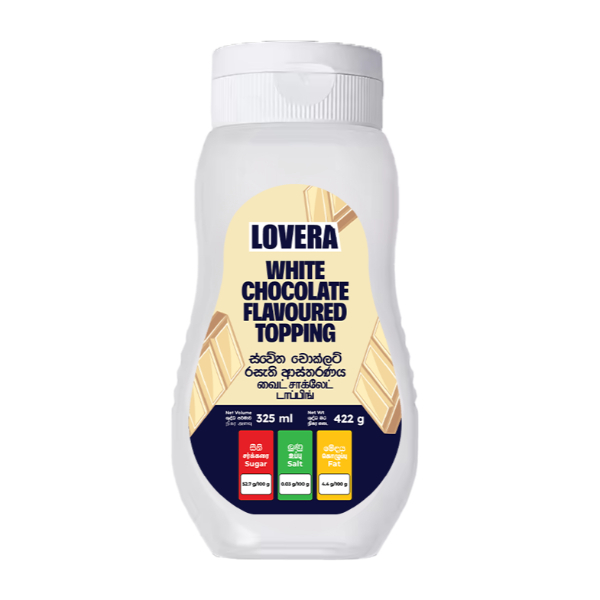 Lovera White Chocolate Flavoured Topping 325G - LOVERA - Dessert & Baking - in Sri Lanka