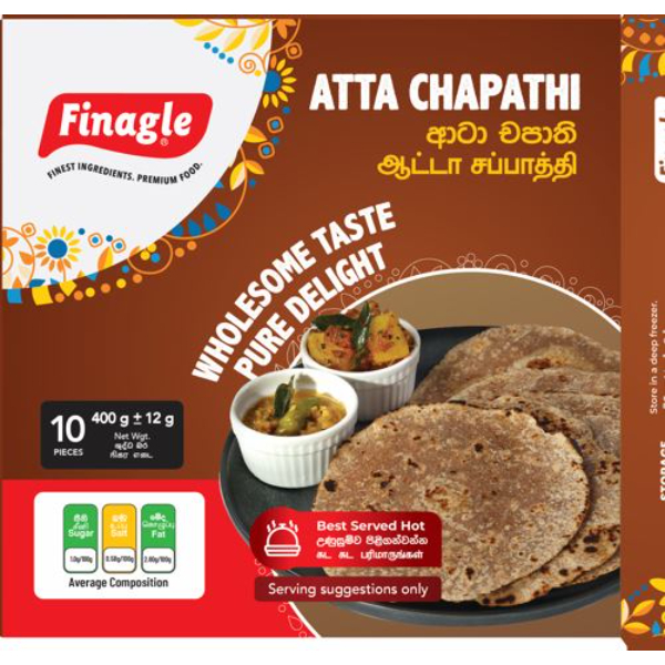 Finagle Atta Chapathi - 400G - FINAGLE - Frozen Rtc Snacks - in Sri Lanka