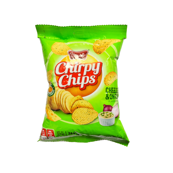 Uswatte Chirpy Chips Cheese & Onion 24G - USWATTE - Snacks - in Sri Lanka