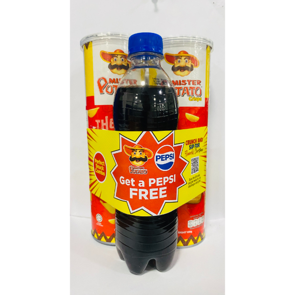 Mister Potato Original 100G 2+Pepsi 400Ml Free - MR.POTATO - Snacks - in Sri Lanka