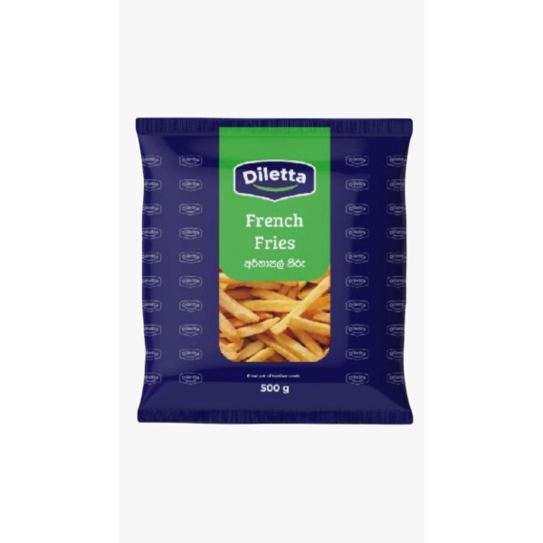 Diletta French Fries 500G - GLOMARK - Frozen Rtc Snacks - in Sri Lanka