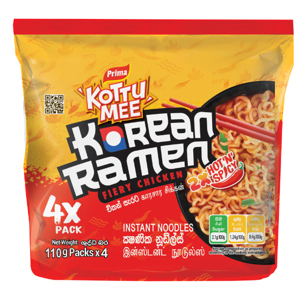 Prima Kottumee Korean Ramen 4 Pack - GLOMARK - Noodles - in Sri Lanka