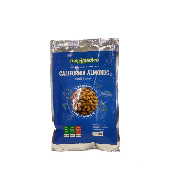 Nutrimedley Almond 75G - GLOMARK - Snacks - in Sri Lanka