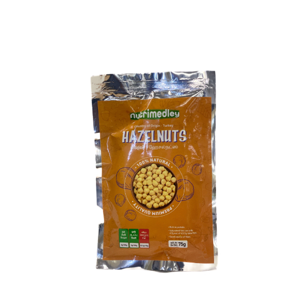 Nutrimedley Hazel Nuts 75G - GLOMARK - Snacks - in Sri Lanka